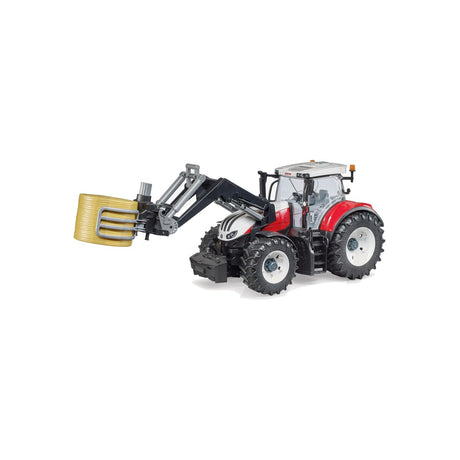 Cleste pentru baloti cu 1 balot rotund, scara 1:16 Bruder 02332 – imagine 3