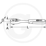 Clichet reversibil 1/2 SlimPOWER