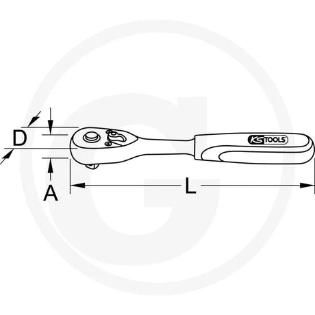 Clichet reversibil 1/2 SlimPOWER