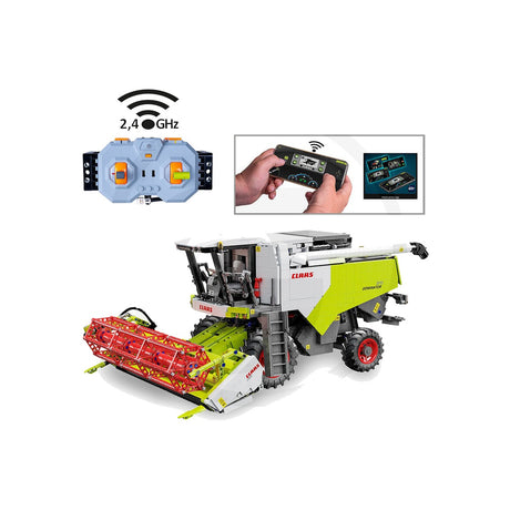 Combina din caramizi de construit CaDA Claas Dominator 370 RC, 4567 de piese, scara 1:18 Jamara 47226549