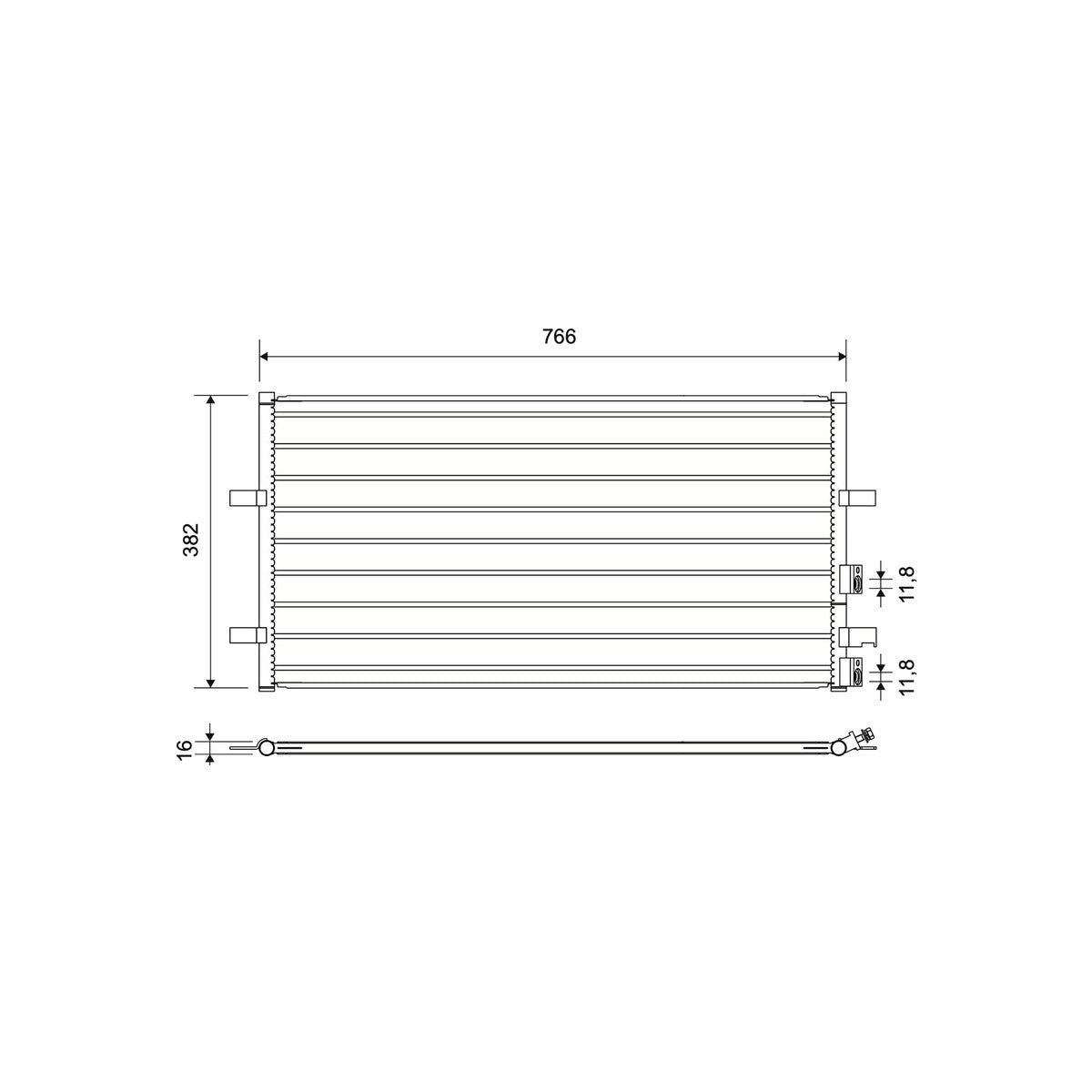 Condensator climatizare Valeo 814087 – imagine 3