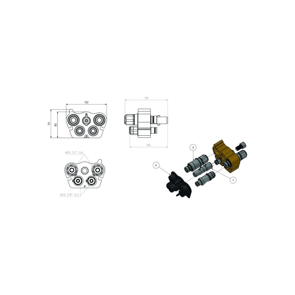 Cupla rapida hidraulica tata CEJN 109324150 – imagine 2