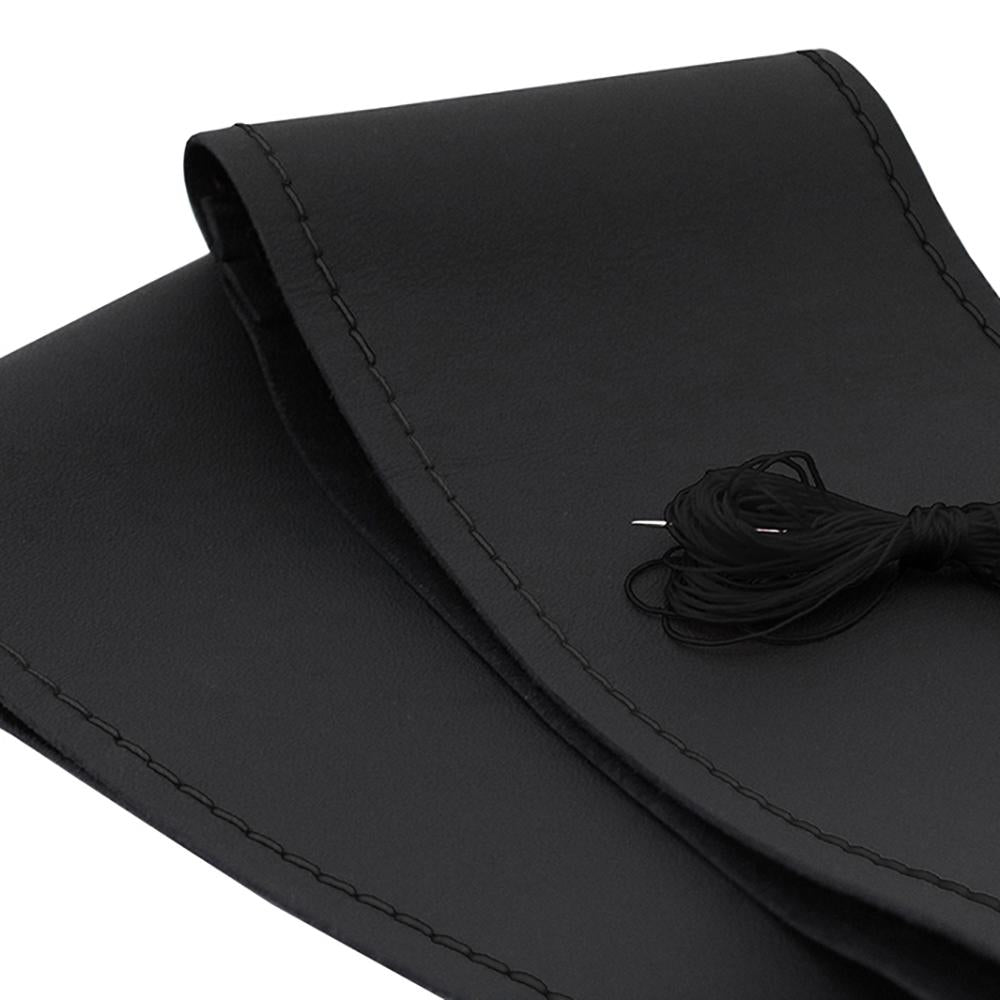 Husa volan cu snur piele naturala negru 37-38 cm Umbrella 45614