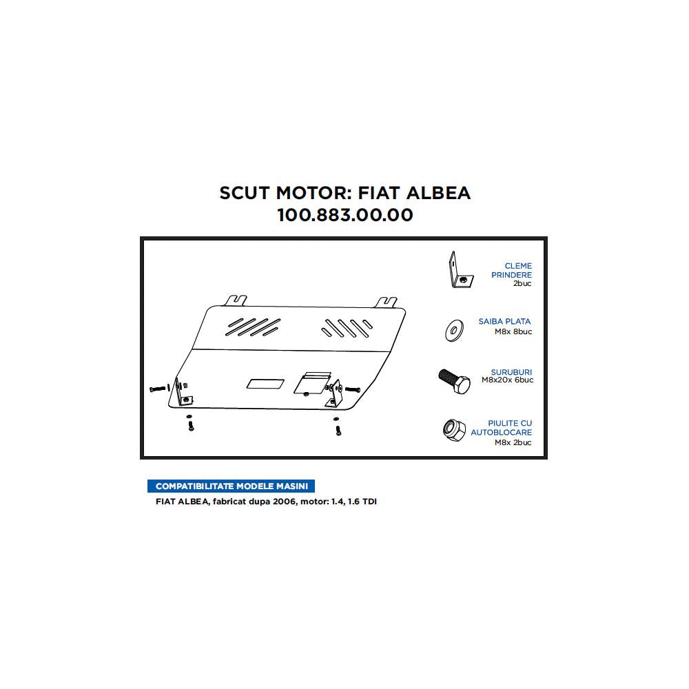 Scut motor Fiat albea 2006- motor. TDI Asam Automotive 100.883.00.00