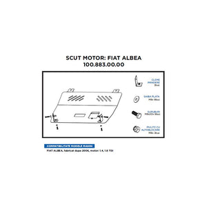 Scut motor Fiat albea 2006- motor. TDI Asam Automotive 100.883.00.00