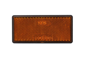 Catadioptru dreptunghiular autoadeziv 86x40 mm Galben Runkit RKDI02