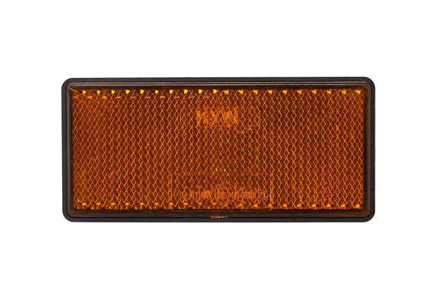 Catadioptru dreptunghiular autoadeziv 86x40 mm Galben Runkit RKDI02