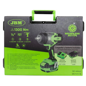 Trusa cu cheie de impact electrica 1/2" 1300NM JBM 60044C