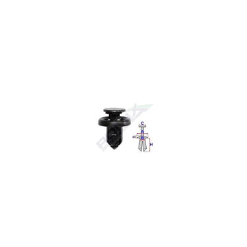 Clips fixare elemente exterioare pentru Honda 10X13.6MM negru set 5 buc Romix C60748
