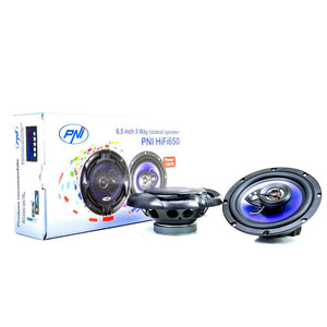 Difuzoare auto coaxiale Pni HIFI650, 120W, 16.5 cm, 3 cai, grila inclusa, set 2 buc PNI-FI650