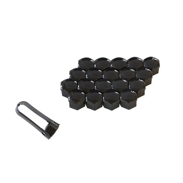 Capac prezoane 17 mm negru set 20 buc+cleste Mega Drive 45252