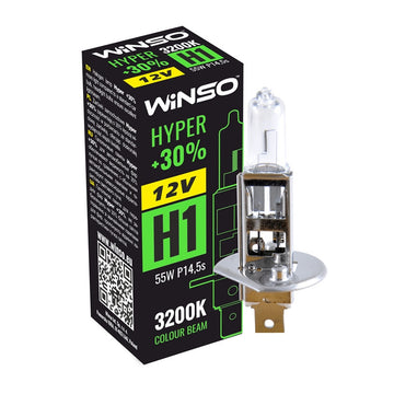 Bec Halogen Winso Hyper +30% H1 - 12V, 55W P14.5s ● 3200K 712100