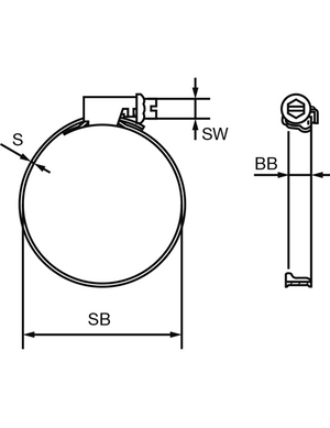 Colier furtun W2 Torro 7.5 mm 10-16 Förch 32001016 – imagine 2