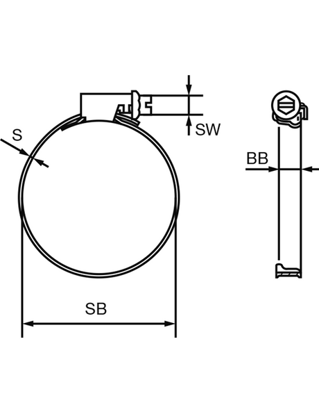 Colier furtun W2 Torro 7.5 mm 10-16 Förch 32001016 – imagine 2