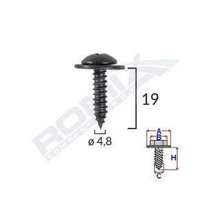 Clema capota pentru Honda set 10 buc Romix C60472