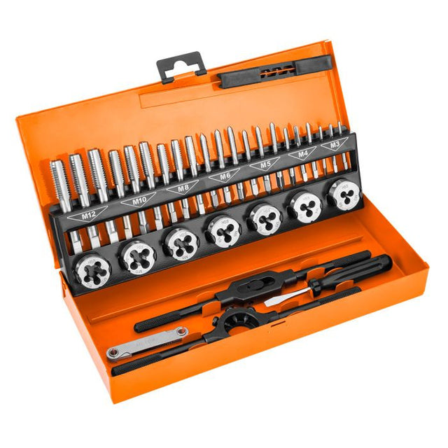 Filiere si tarozi M3-M12 set 32 buc HSS Neo Tools 12915