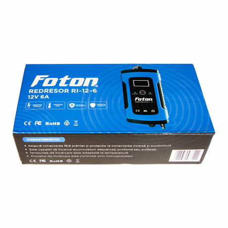 Redresor inteligent Foton RI-12-6 cu desulfatare - 12V/6A 640052 – imagine 2