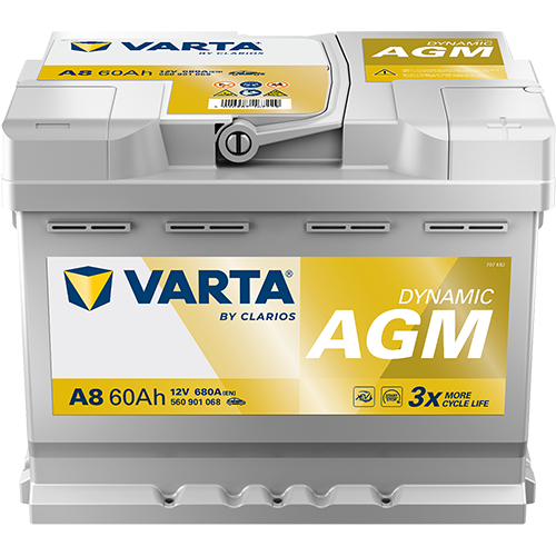 Acumulator Varta Silver Dynamic AGM 60 Ah 680A [Start-Stop] 560901068K262