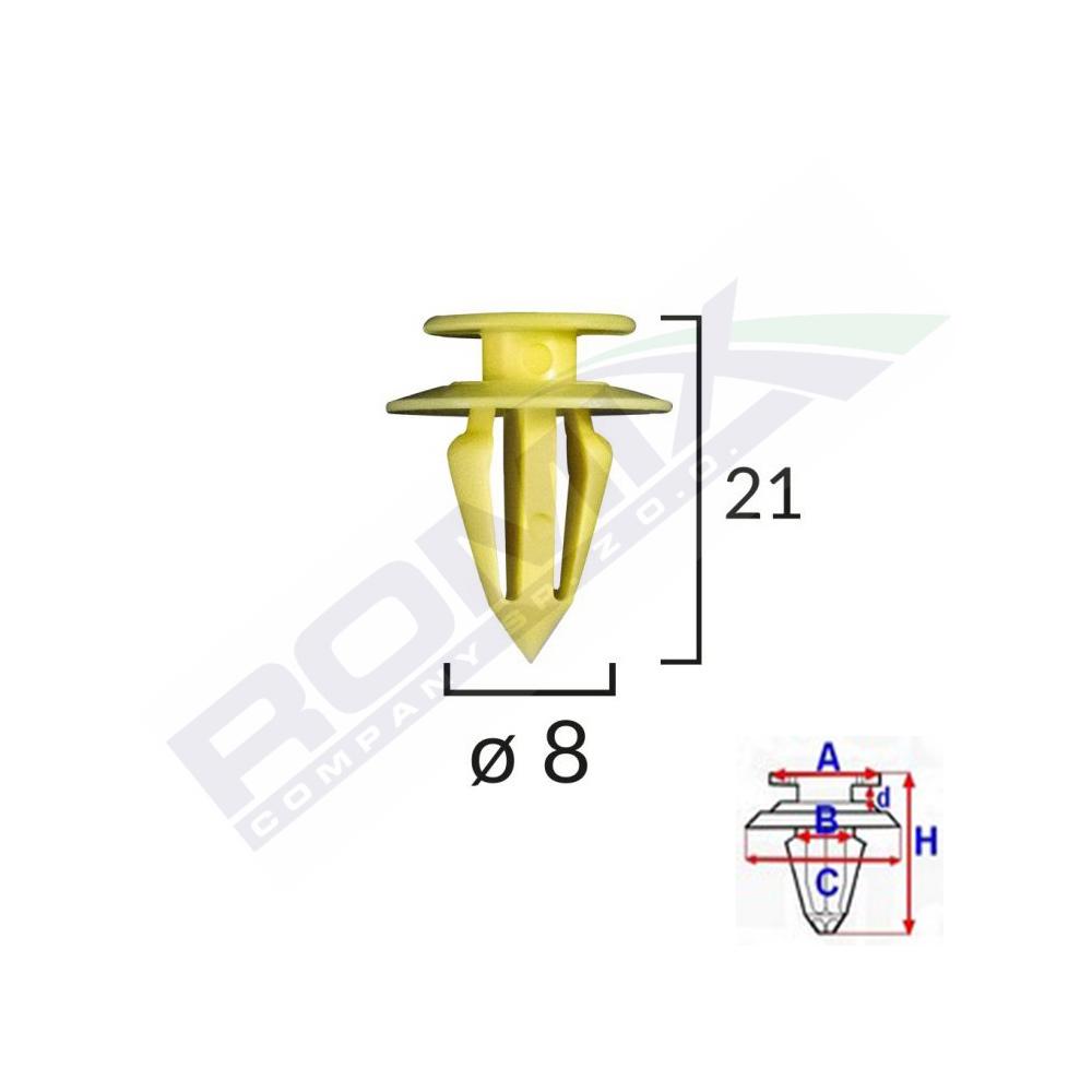 Clips tapiterie pentru vw/ford/seat set 10 buc Romix C30847