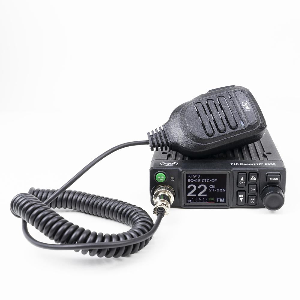 Statie radio cb Pni escort HP 8900 asq, 12V/24V, rf gain, roger beep, ctcss-dcs, dual watch am/fm PNI-HP8900