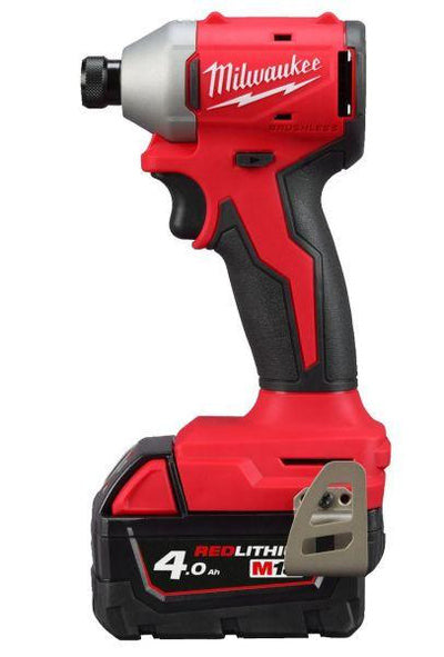 Masina de insurubat cu impact, Hex1/4", model M18 BLIDRC-402C, 190Nm 2 x acumulator M18 B4, 1 x incarcator M12-18C Milwaukee 4933492840