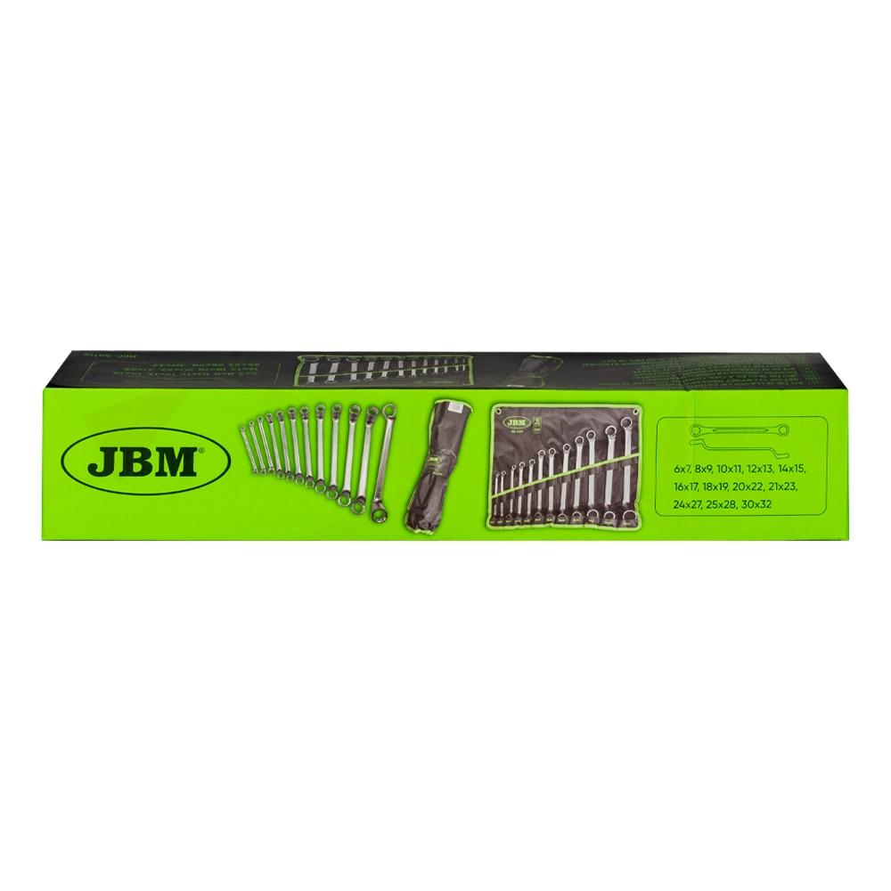 Set de 12 chei inelare cu cot 12 fete Jbm 54119