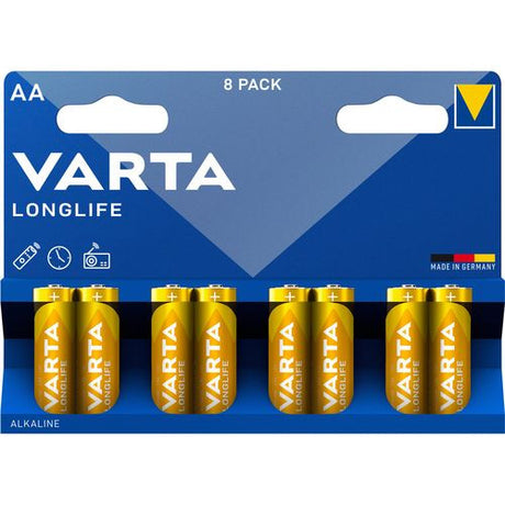 Baterie Varta Longlife AA Blister 8 buc MUT1.2 4106101458