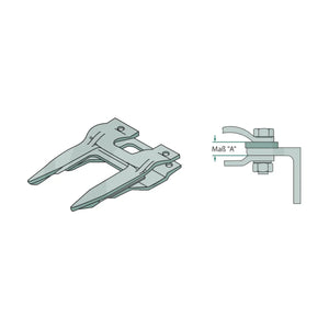 Schita dimensiuni Degete duble pentru Deutz-Fahr SCHUMACHER 5291650004