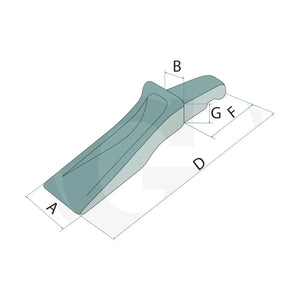 Schita dimensiuni Dinte Bofors 4047167 pentru cutite 16 - 22 mm GRANIT 50915Z10010