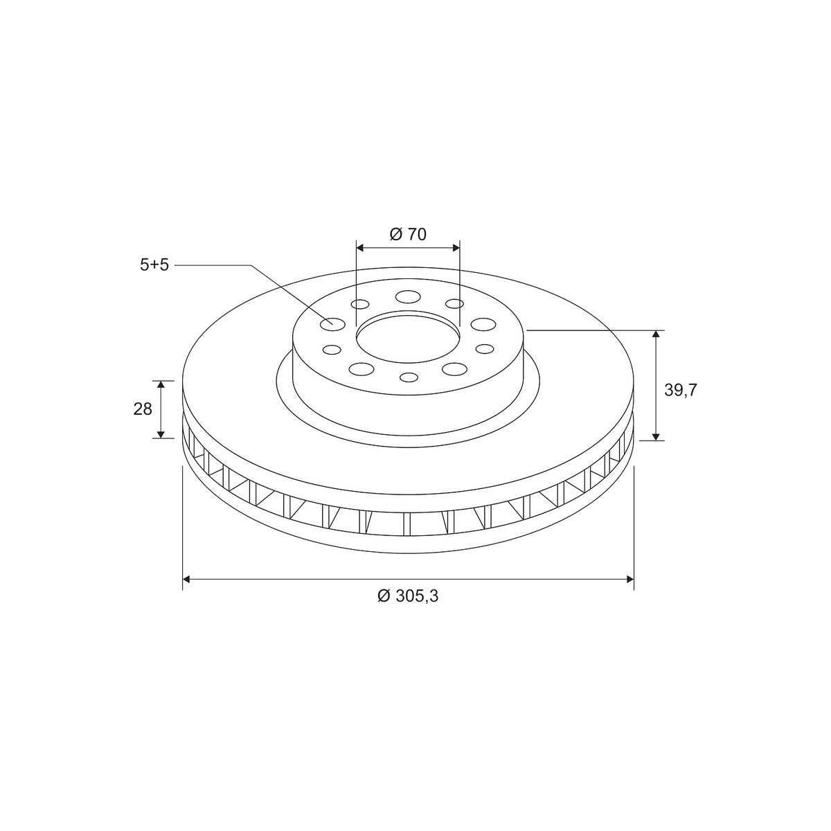 Disc frana Valeo 672502