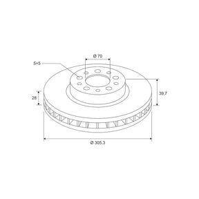 Disc frana Valeo 672502