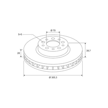 Disc frana Valeo 672502