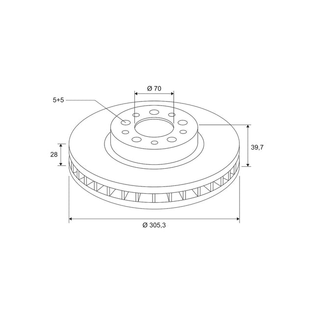 Disc frana Valeo 672502