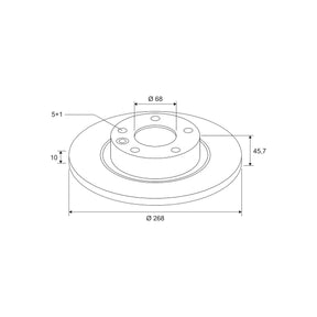 Disc frana Valeo 672512
