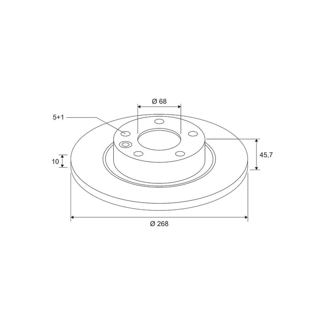 Disc frana Valeo 672512