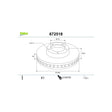 Disc frana Valeo 672518