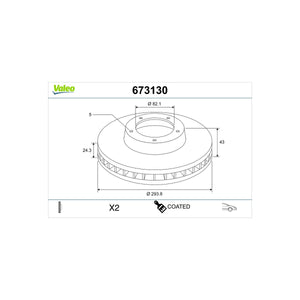 Disc frana Valeo 673130
