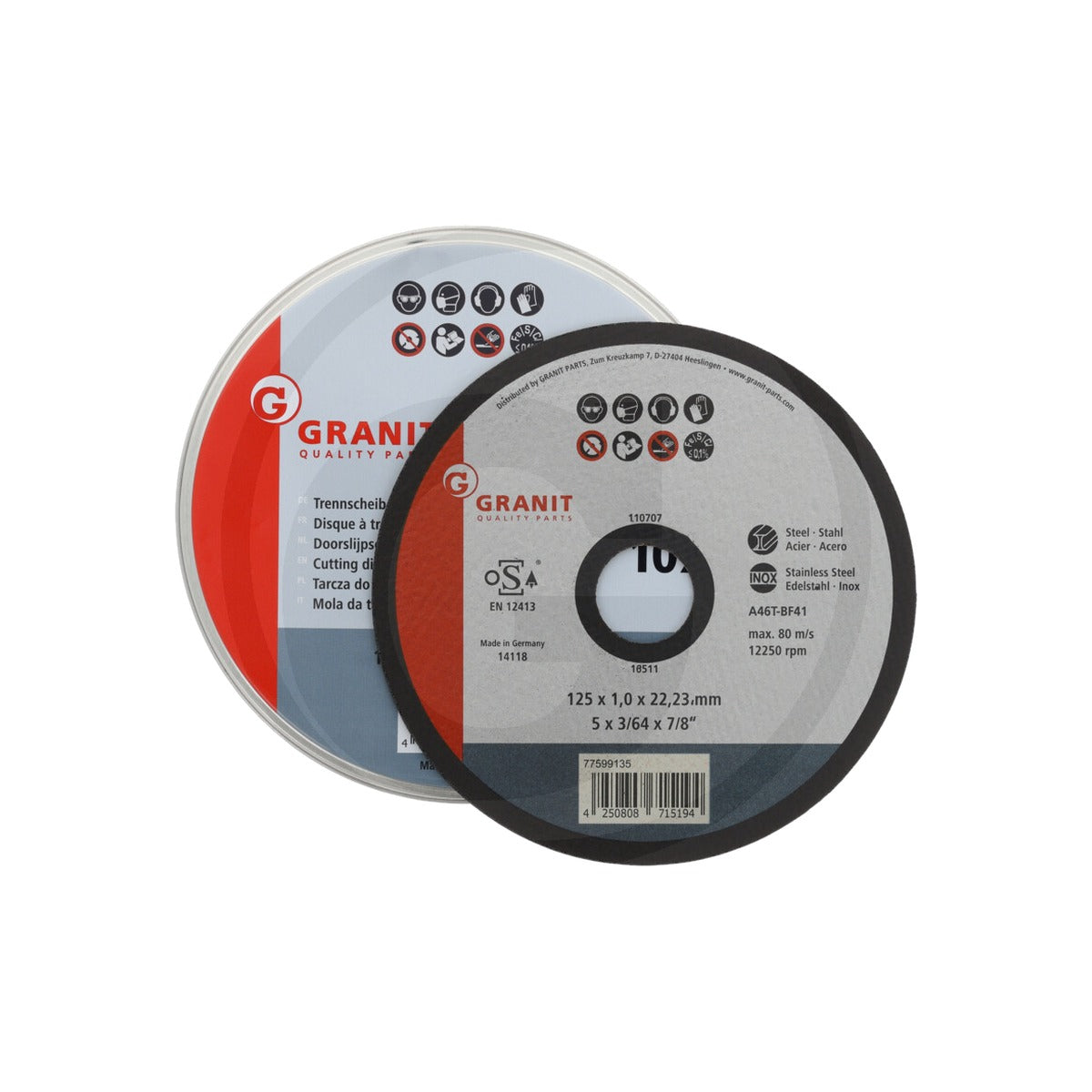 Disc taiere otel in cutie metalica GRANIT 77599135