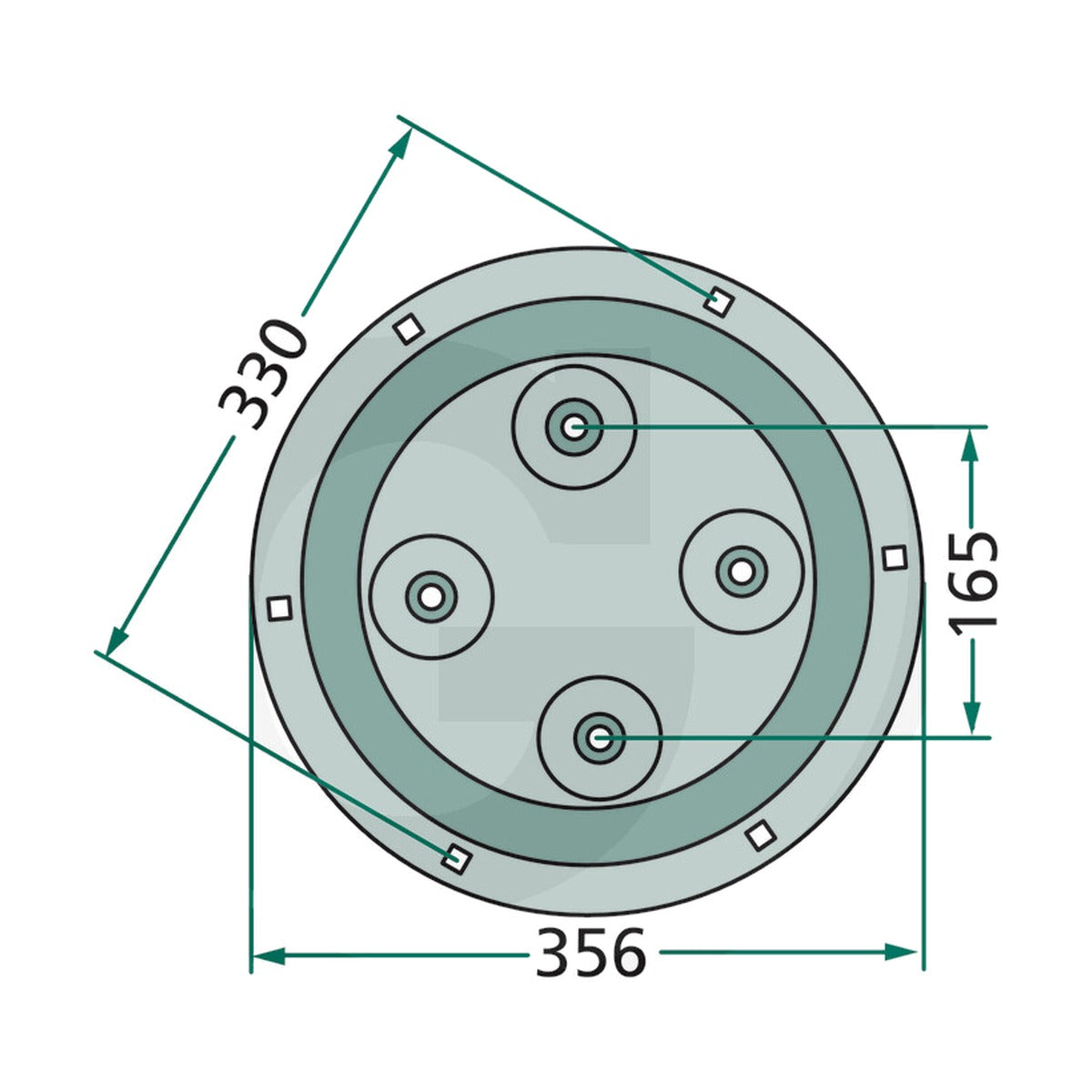 Schita dimensiuni Discuri pentru Fella GRANIT 647140177F