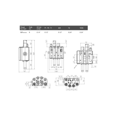 Distribuitor hidraulic manual AKON LVM92-LS – imagine 4