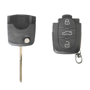 Carcasa cheie contact pentru Audi A3 / A6 / A8, 3+1 butoane, cu cheie Akonen 004AD009
