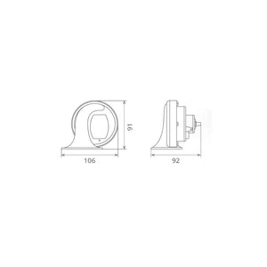 Set claxoane electromagnetice 12V 6A+6A ton inalt si jos Seger 60BO12.100.02K