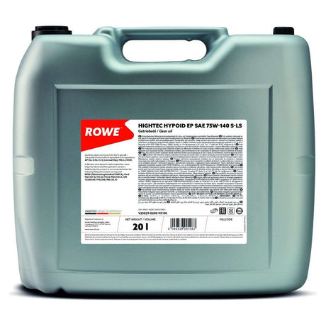 Ulei diferential rowe hightec hypoid ep sae 75w140 s-ls 20l 25029020099