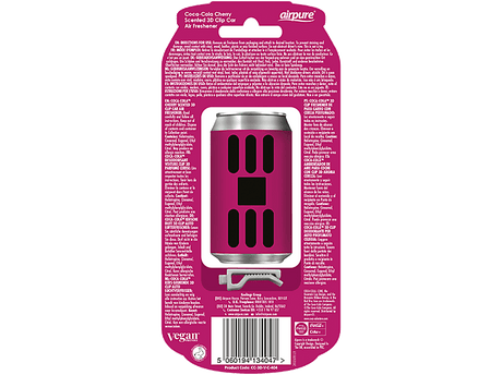 AIRPURE Odorizant auto, cutie de sifon 3D, cireșe Coca Cola AP34047