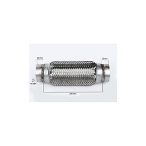 Racord flexibil outer braid (A) 60X200 mm Asam Automotive 33754