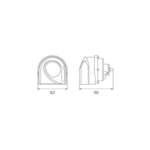 Claxon electromagnetic 12V 6A ton inalt Seger 65HI12.100.02K