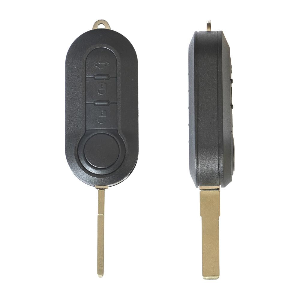 Carcasa cheie contact pentru Fiat 500 (2007-) / bravo / grande punto 3 butoane, cu cheie Akonen 004FT001