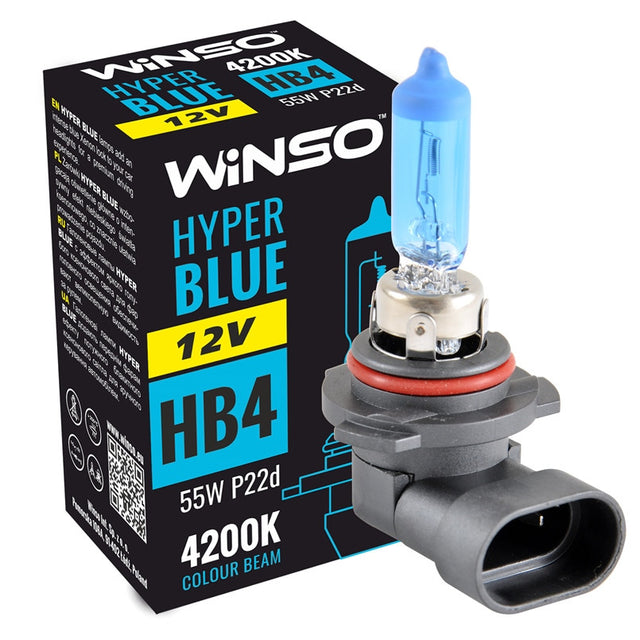 Bec Halogen Winso Hyper Blue HB4- 12V, 55W P22d ● 4200K 712610