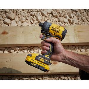 Masina de Insurbat cu Impact 18V, Stanley Fatmax V20, Fara Perii, 3 Viteze, Hex 1/4", 190Nm, 2 x 2.0 SFMCF820D2KQW – imagine 4