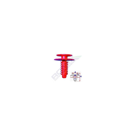 Clips tapiterie pentru Alfa Romeo/ fiat/lancia 5.5X20.8MM - rosu set 25 buc Romix C10011